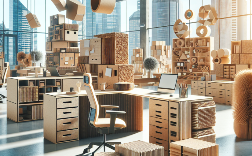 Mobiliário de cartão, e a sua utilização em escritórios