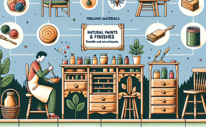 Tintas e Acabamentos Naturais para Mobiliário Externo: Resistência e Beleza Natural