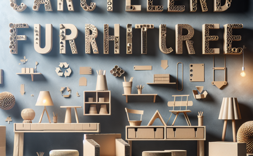 Mobiliário de Cartão: Leveza, Criatividade e Sustentabilidade