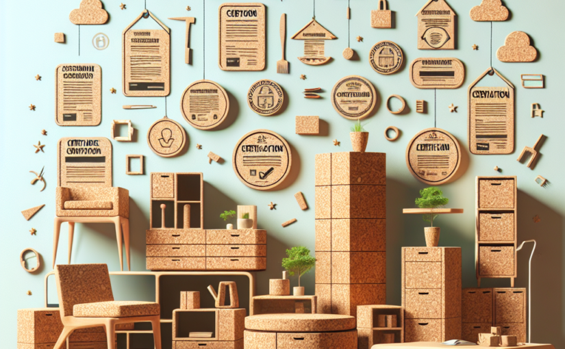 Certificações e o mobiliário feito de cortiça