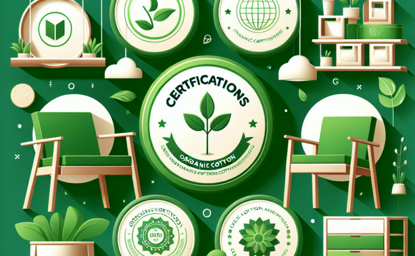 Certificações e o mobiliário feito de algodão orgânico