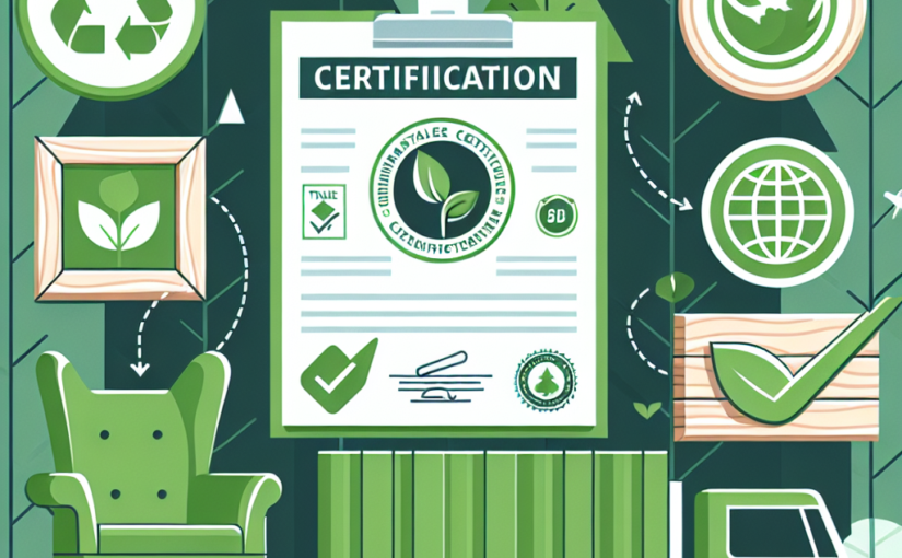 Certificações e a logística sustentável no mobiliário