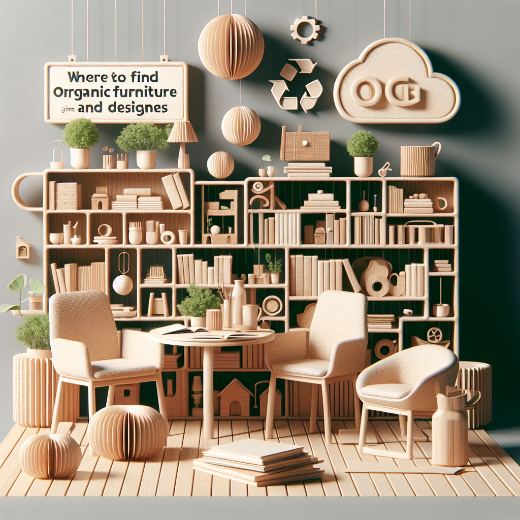 Onde Encontrar Mobiliário Orgânico: Lojas, Feiras e Designers