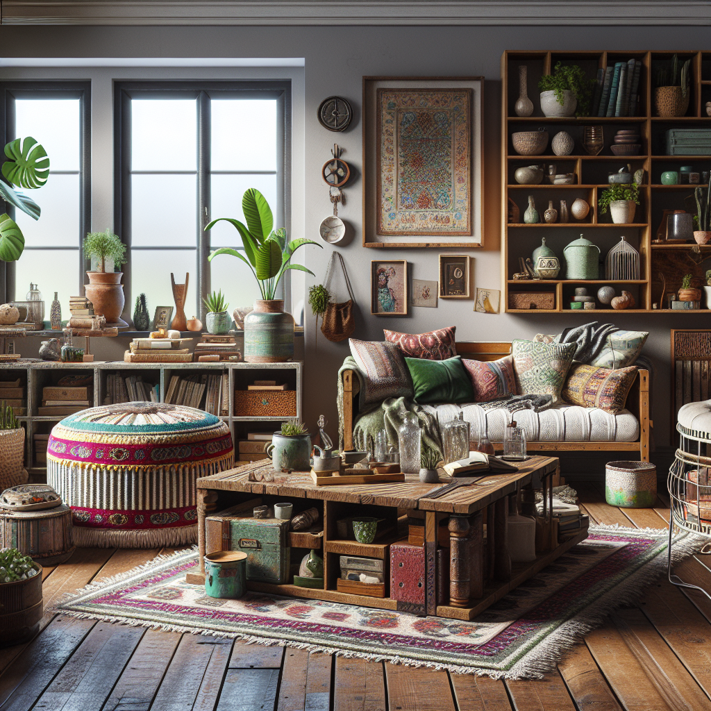 Upcycling e a sua influência no estilo de decoração boémio