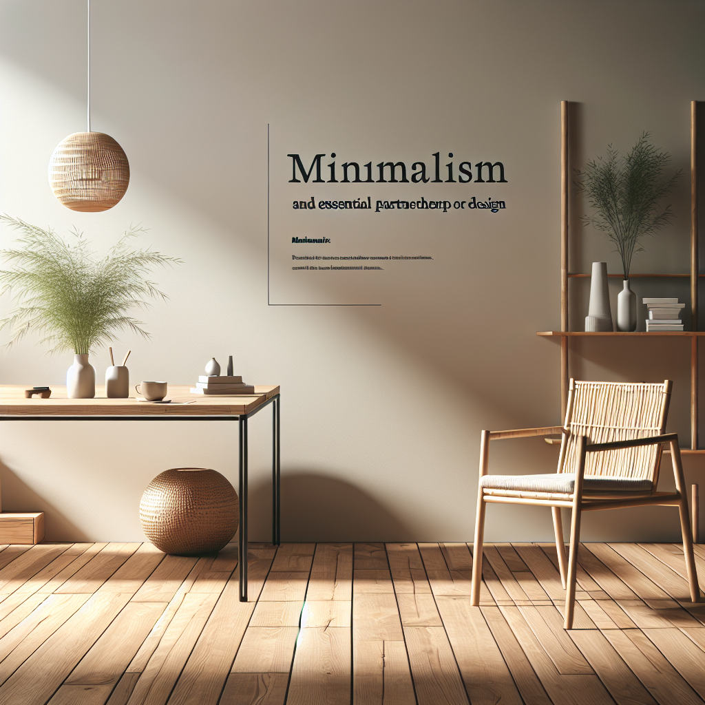 Minimalismo e Sustentabilidade: Uma Parceria Essencial para o Design
