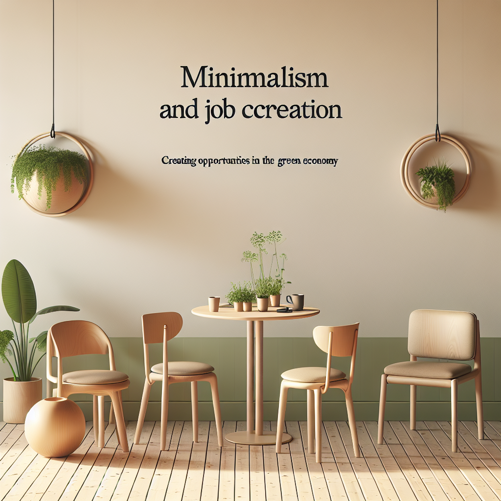 Minimalismo e a Geração de Emprego: Criando Oportunidades na Economia Verde