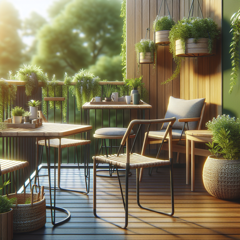 Mobiliário de Madeira Orgânica para Jardins e Varandas: Durabilidade e Estilo