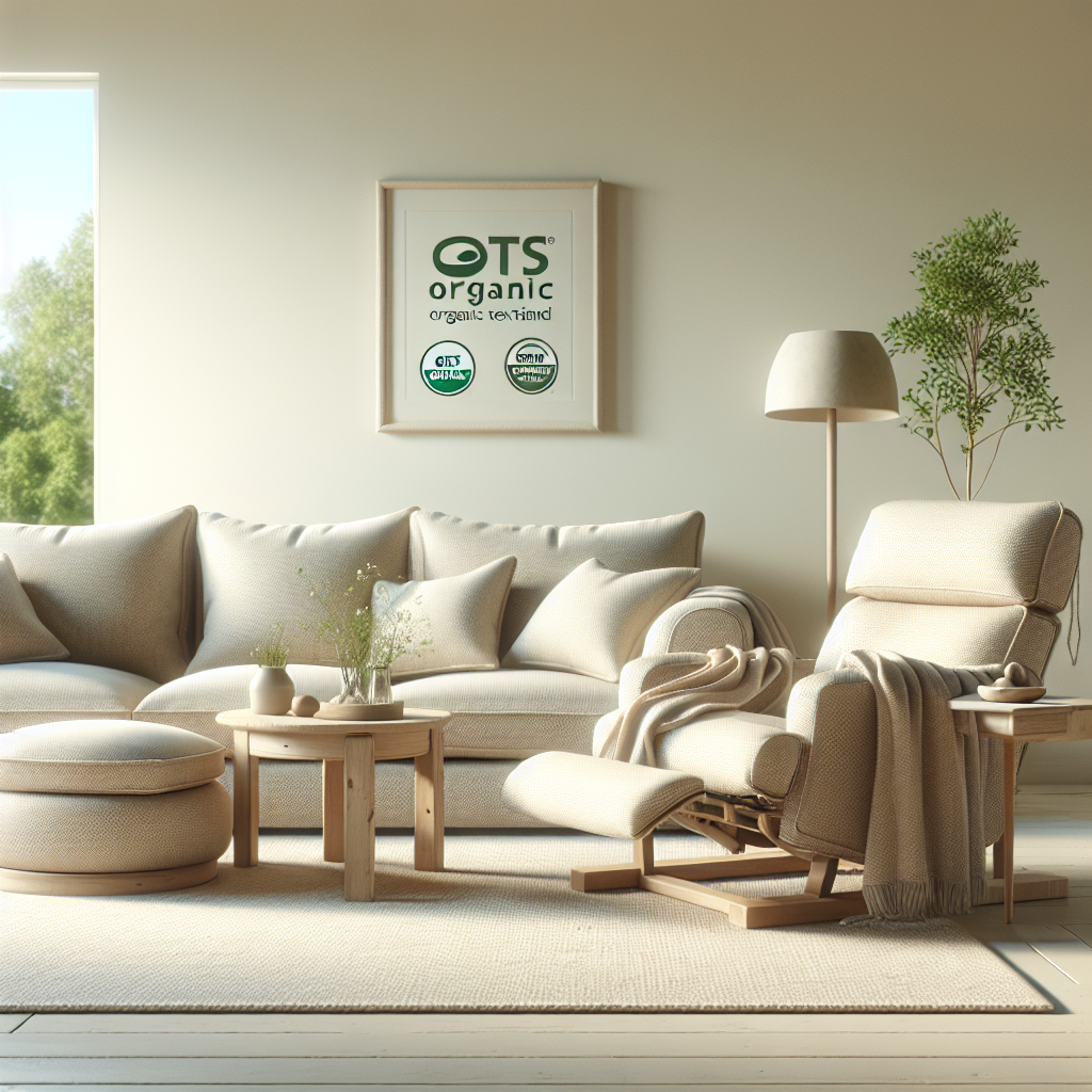 Mobiliário feito de algodão orgânico