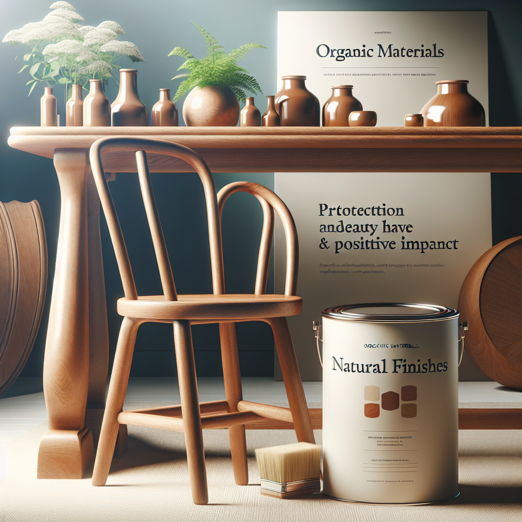 Acabamentos Naturais para Mobiliário: Proteção e Beleza com Impacto Positivo