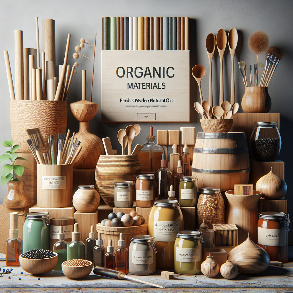 Acabamentos feitos de óleos naturais