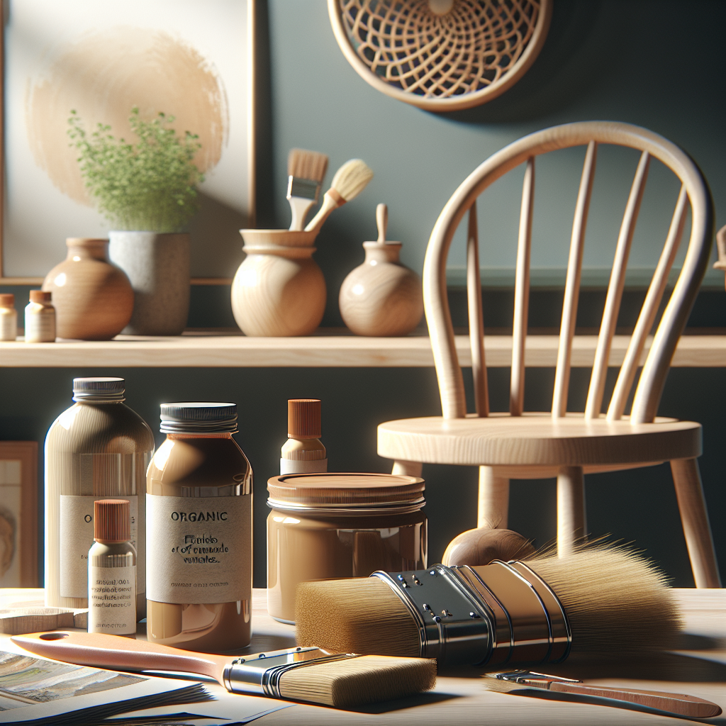 Acabamentos feitos de vernizes naturais