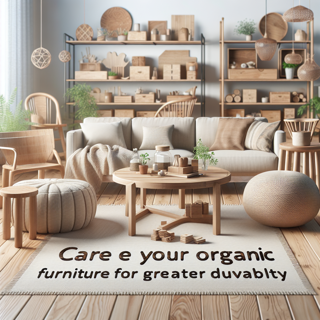 Como Cuidar do Seu Mobiliário Orgânico: Dicas para Maior Durabilidade