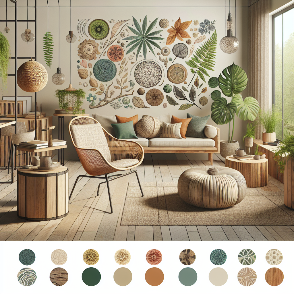 O uso de cores inspiradas na natureza no design biofilico