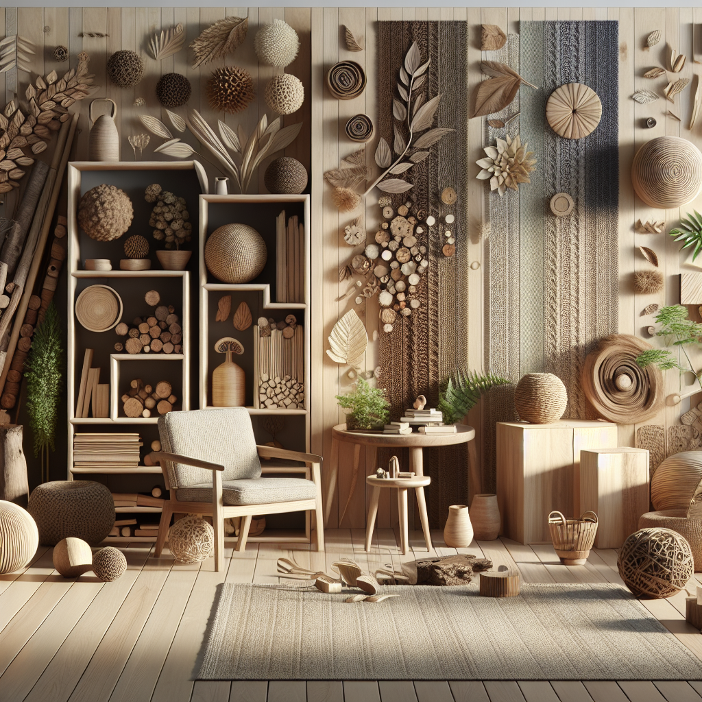 O uso de texturas naturais no design biofilico