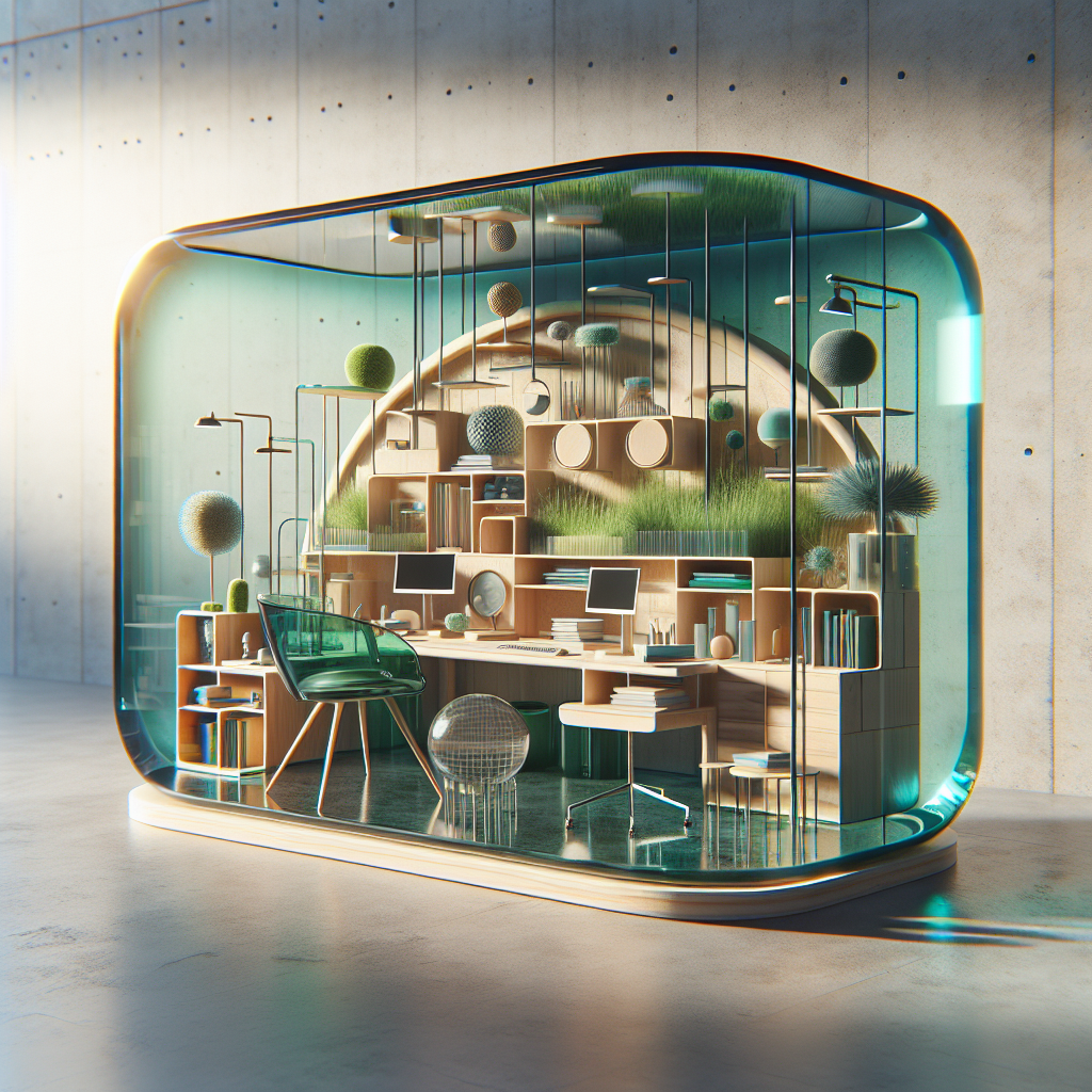 Mobiliário de Vidro Reciclado: Transparência e Sustentabilidade em Cada Peça