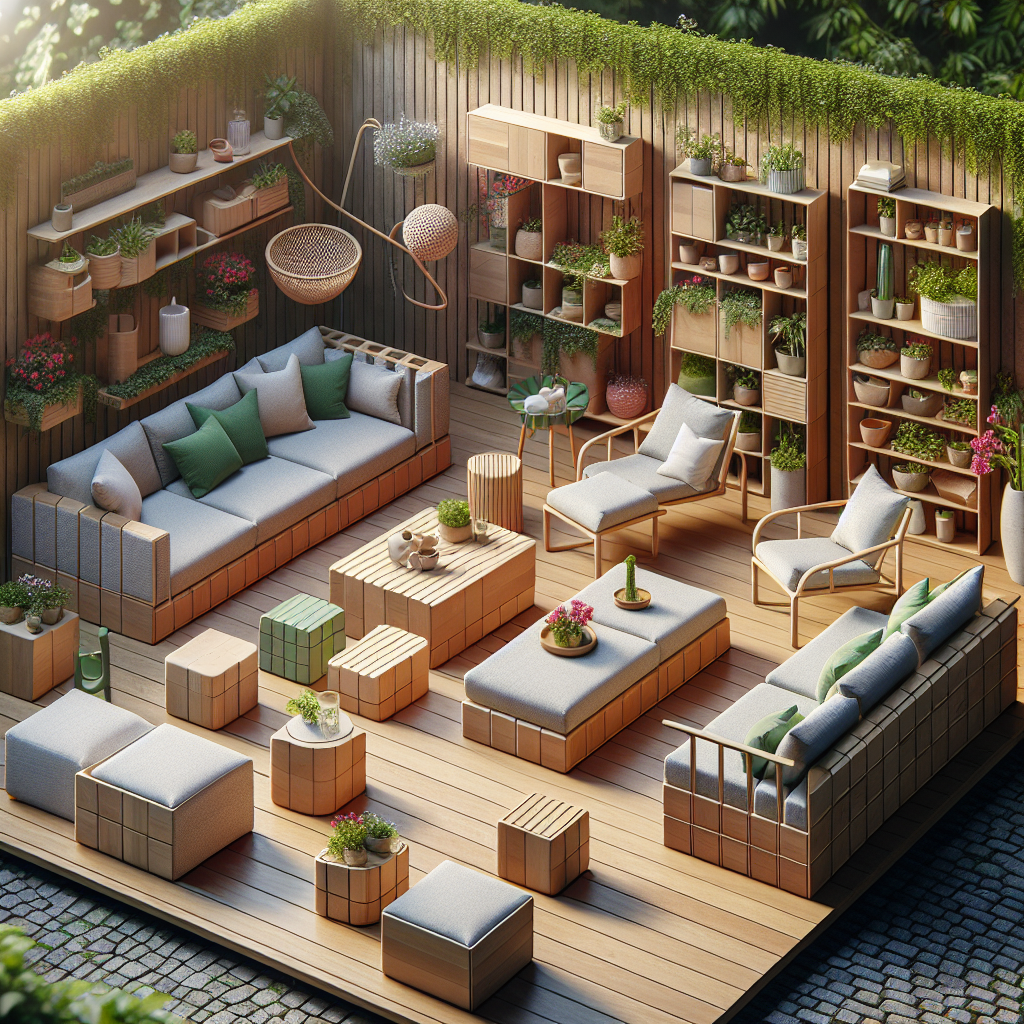 Mobiliário Modular para Jardins e Varandas: Criando Espaços Externos Aconchegantes