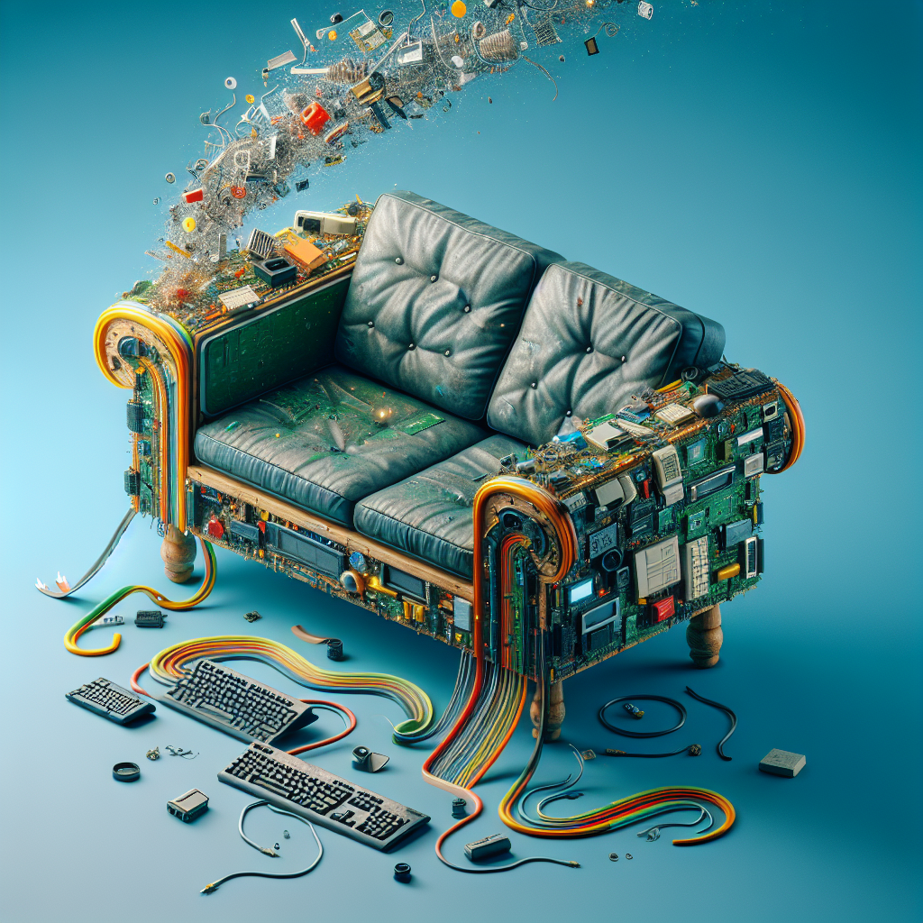 Mobiliário de Resíduos Eletrônicos: Design Inovador e Sustentabilidade Tecnológica