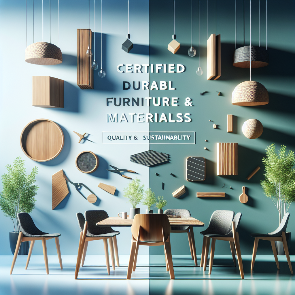 Mobiliário de Materiais Duráveis Certificados: Qualidade e Sustentabilidade