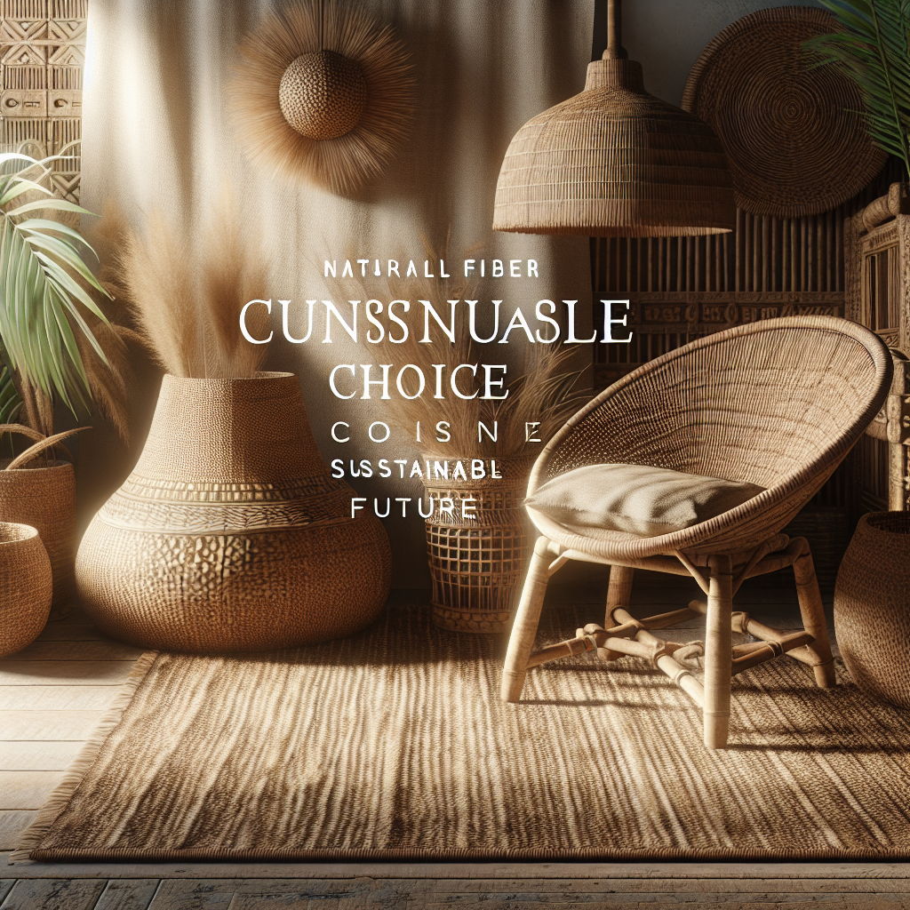 Mobiliário de Fibras Naturais: Uma Escolha Consciente para um Futuro Sustentável